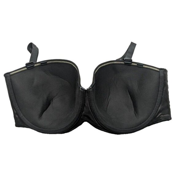 Lane Bryant Cacique Bra Multi Way Strapless Lightweight 40G Black Extra Straps - Picture 8 of 10